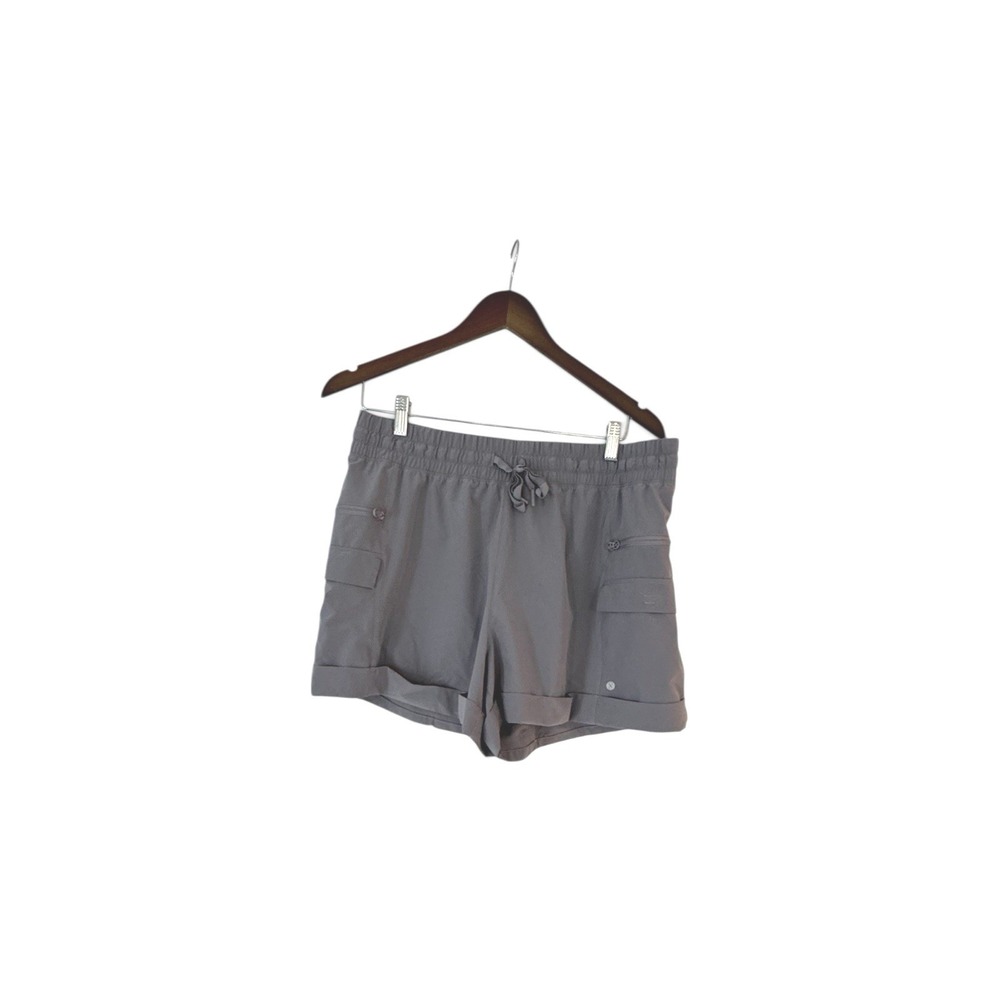 Layer 8 Women's Qwick-Dry Charcoal Athletic Shorts Size‎ XL Drawstring